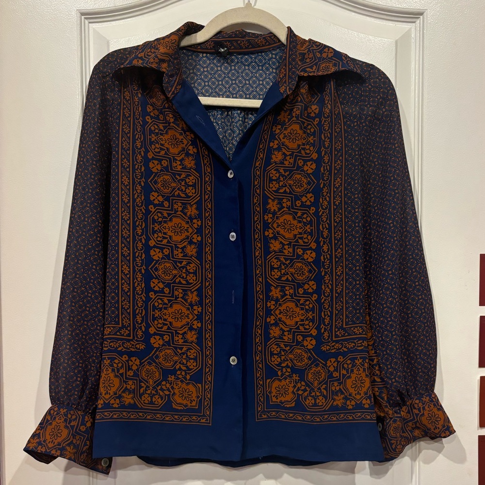 Bohemian button down shirt